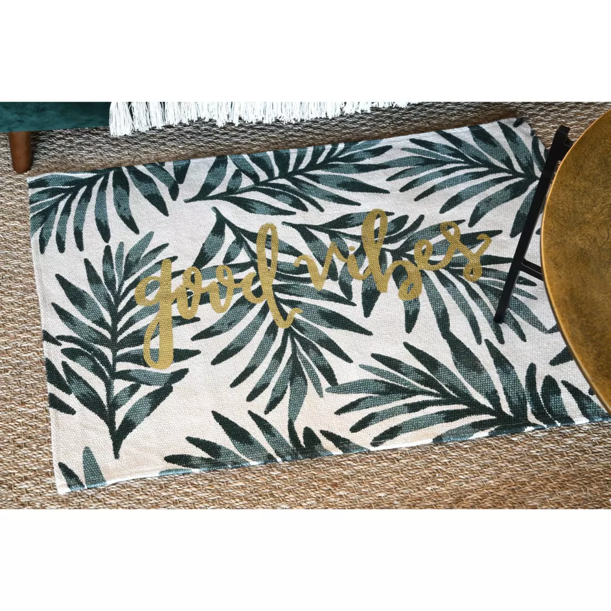 Tapis coton (90 cm) Vibes Ecru 1