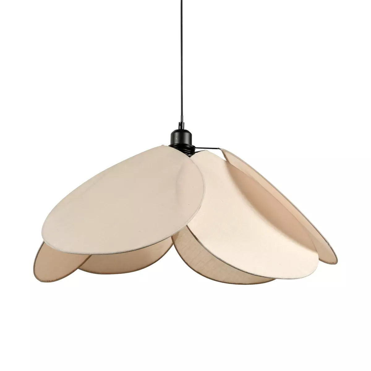 Hanglamp Pétale licht taupe 4