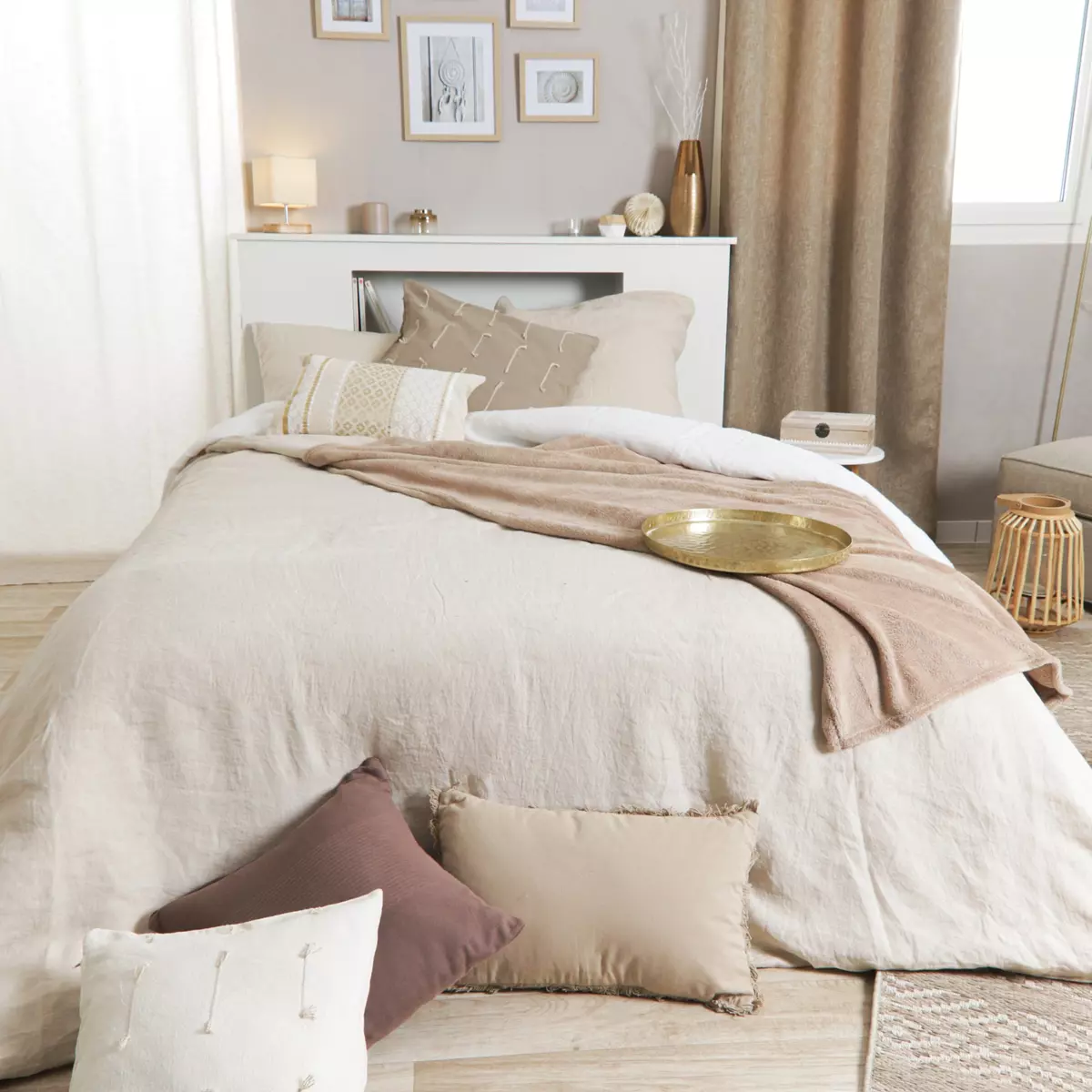 Lámpara de mesa Toxey Marfil 2