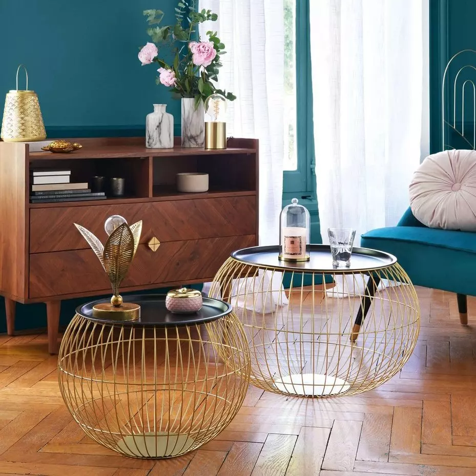 Lampe à poser LED Feuille Or 2