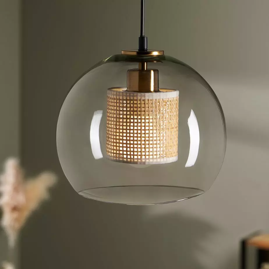 Suspension verre Sicilia Beige 1