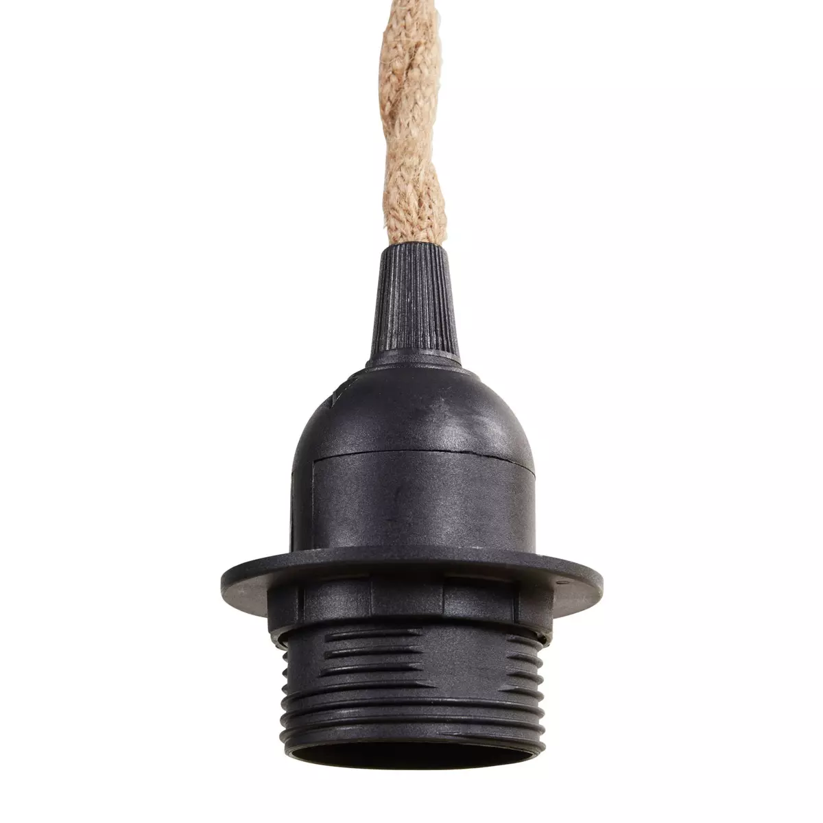 Hangende hennepverlichting (H90 cm) Zwarte Koord