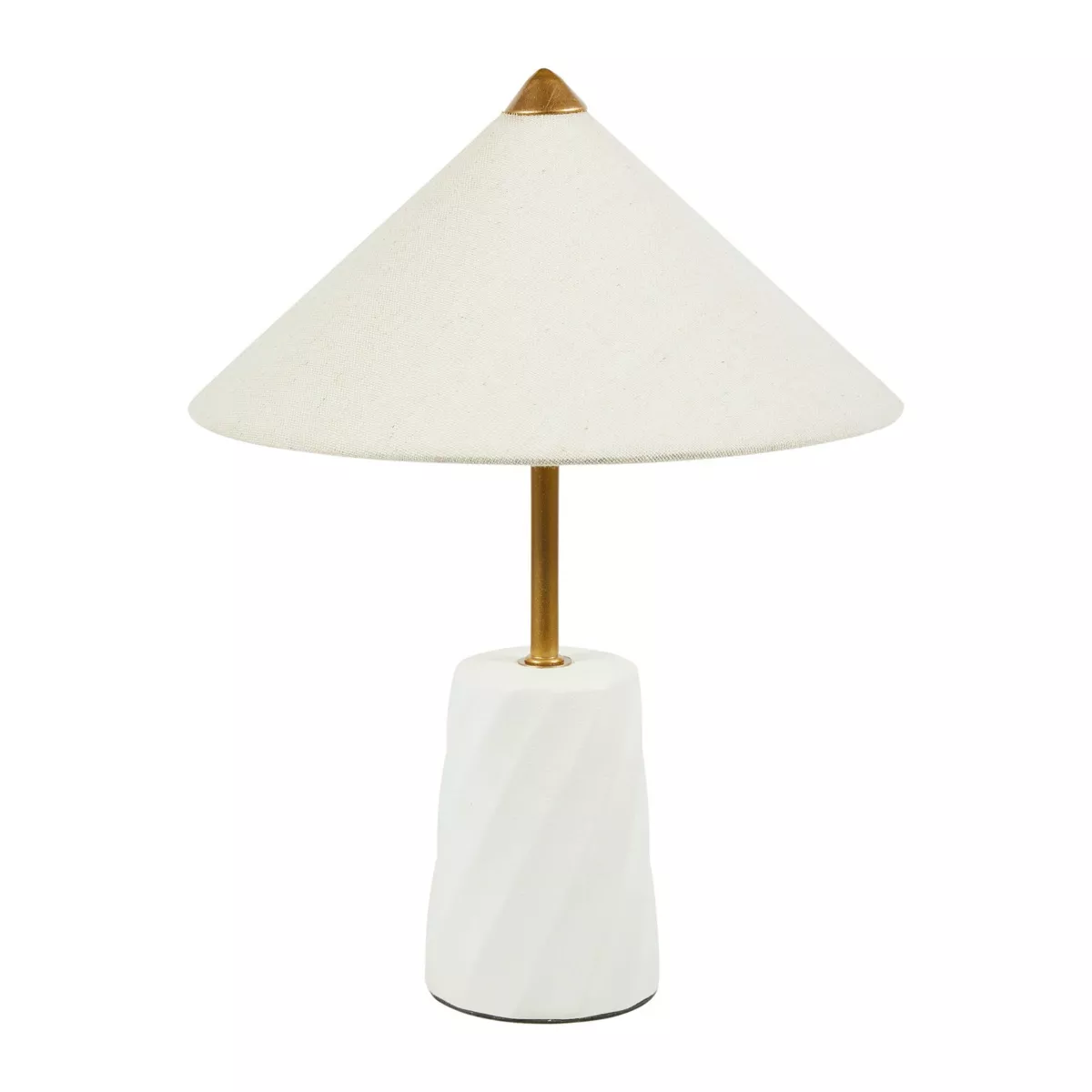 Lámpara de mesa cerámica Meringa Blanco