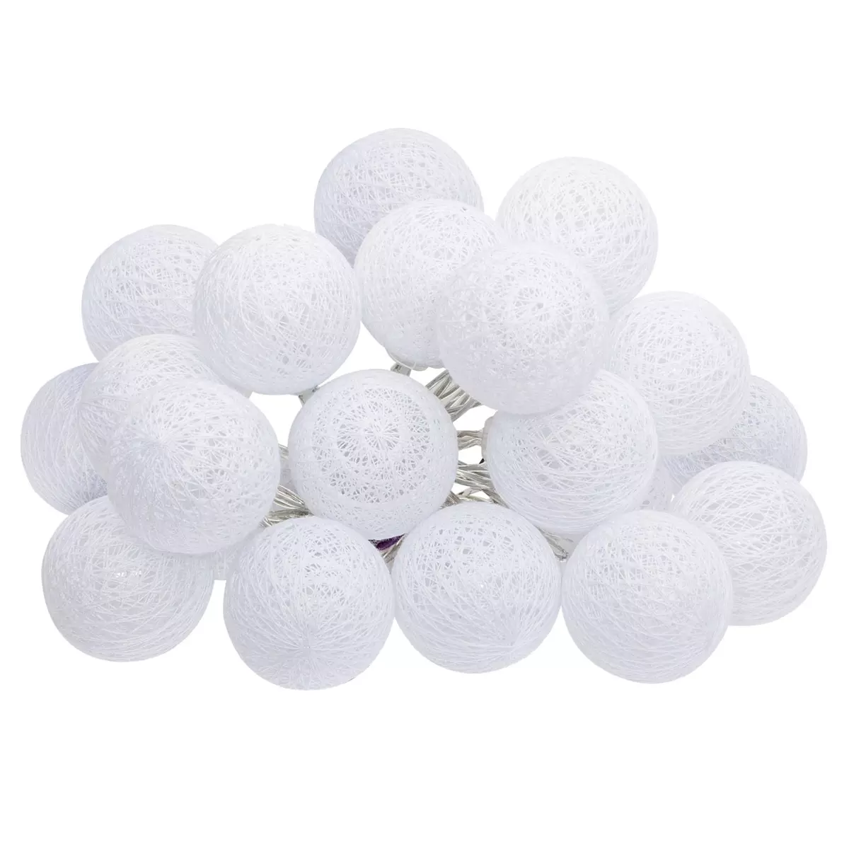 Lichterkette Bobina 20 Kugeln Weiß 1