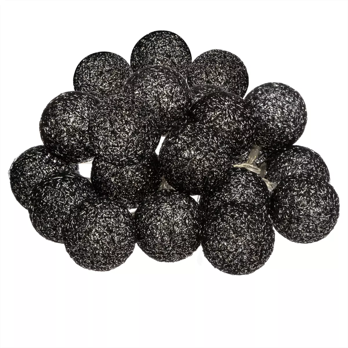 Guirlande lumineuse Bobina Noire 20 boules 2