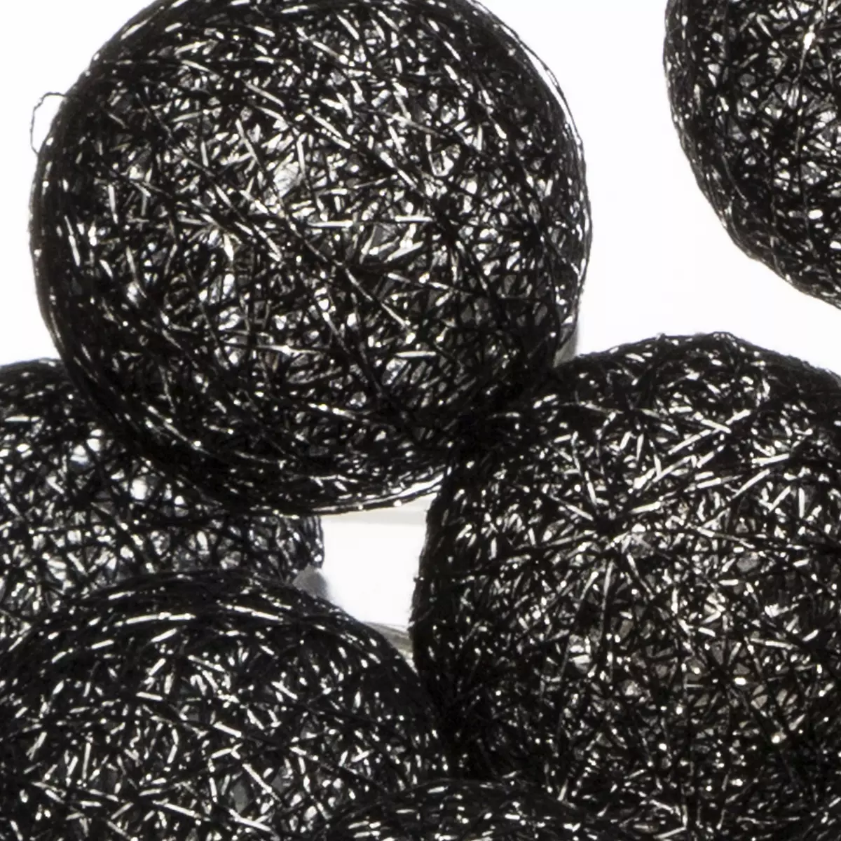 Guirlande lumineuse Bobina Noire 20 boules 3