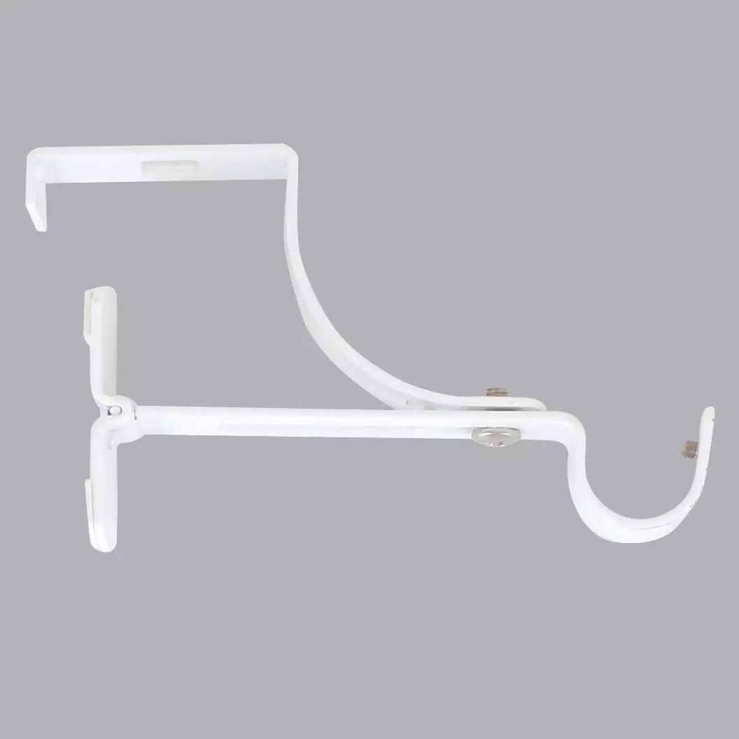 Soporte para barra para cajón de persiana de rollo (L135 / D20 mm) Blanco satinado 1