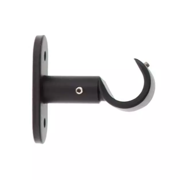 Set di 2 supporti fissi  (L50 / D20 mm) Jim gouttière Nero opaco 2