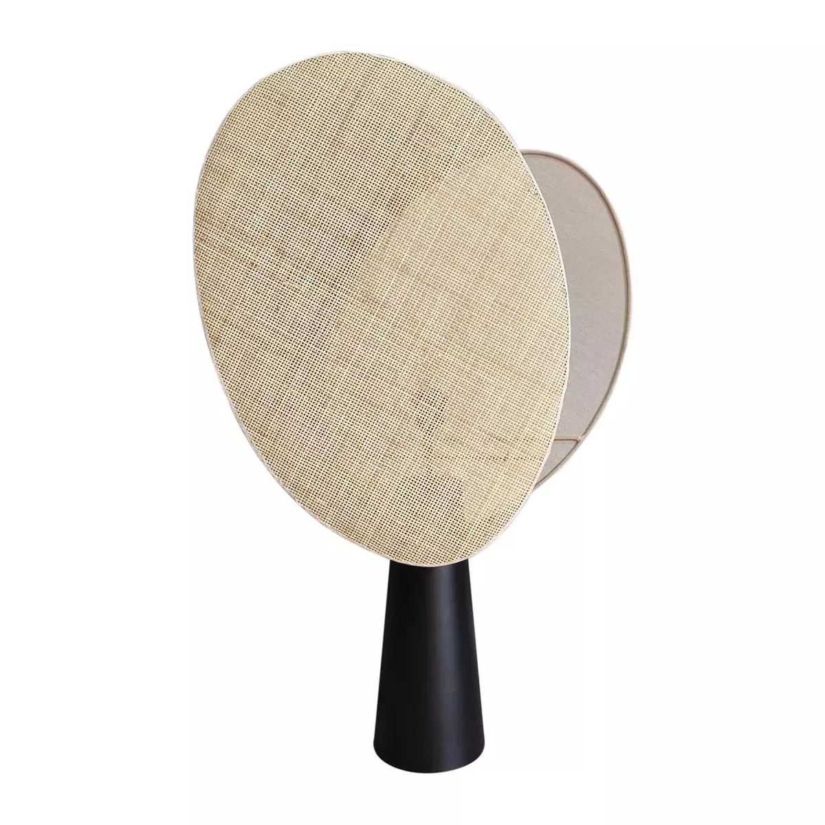 Lampada da tavolo rotin grand modèle Almeria Beige 1