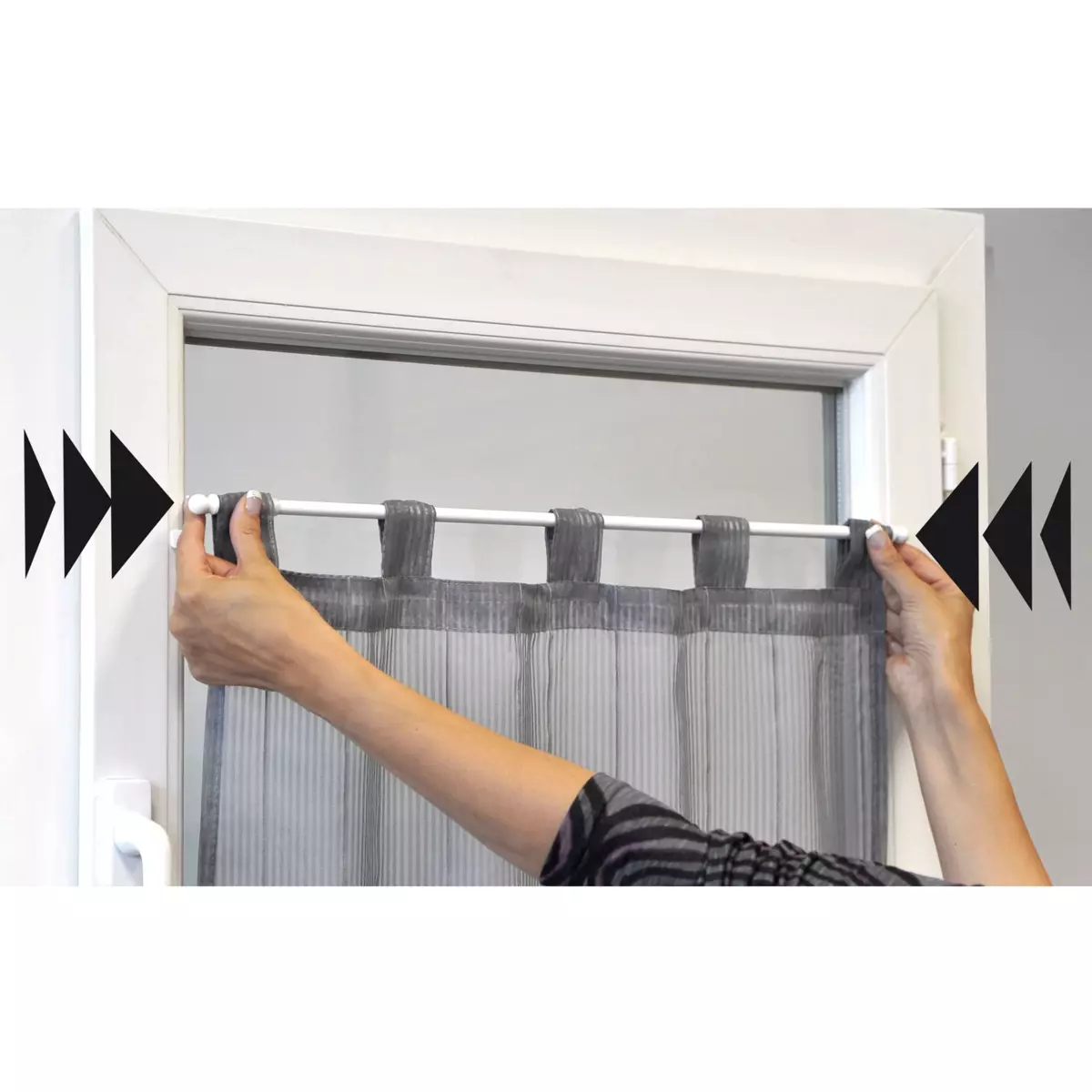 Barra de cortina Fix'vit (50 a 80 cm) Blanco 5