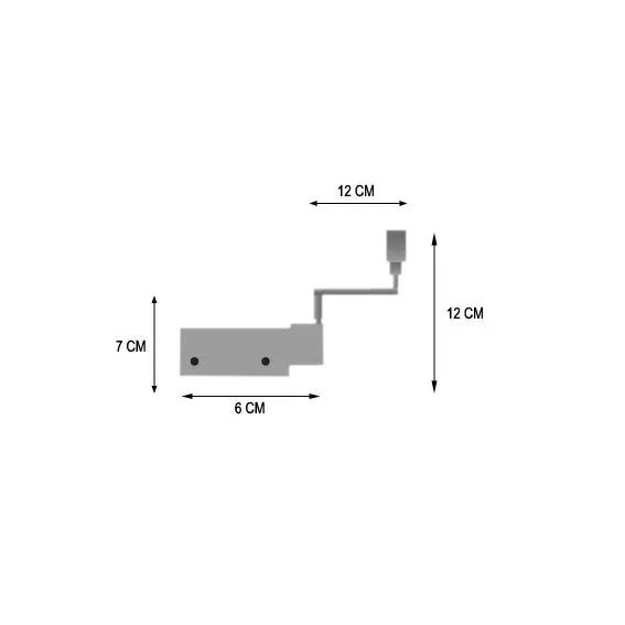 Lot de 2 supports Fix'vit (L180 - D20 mm) Blanc 127