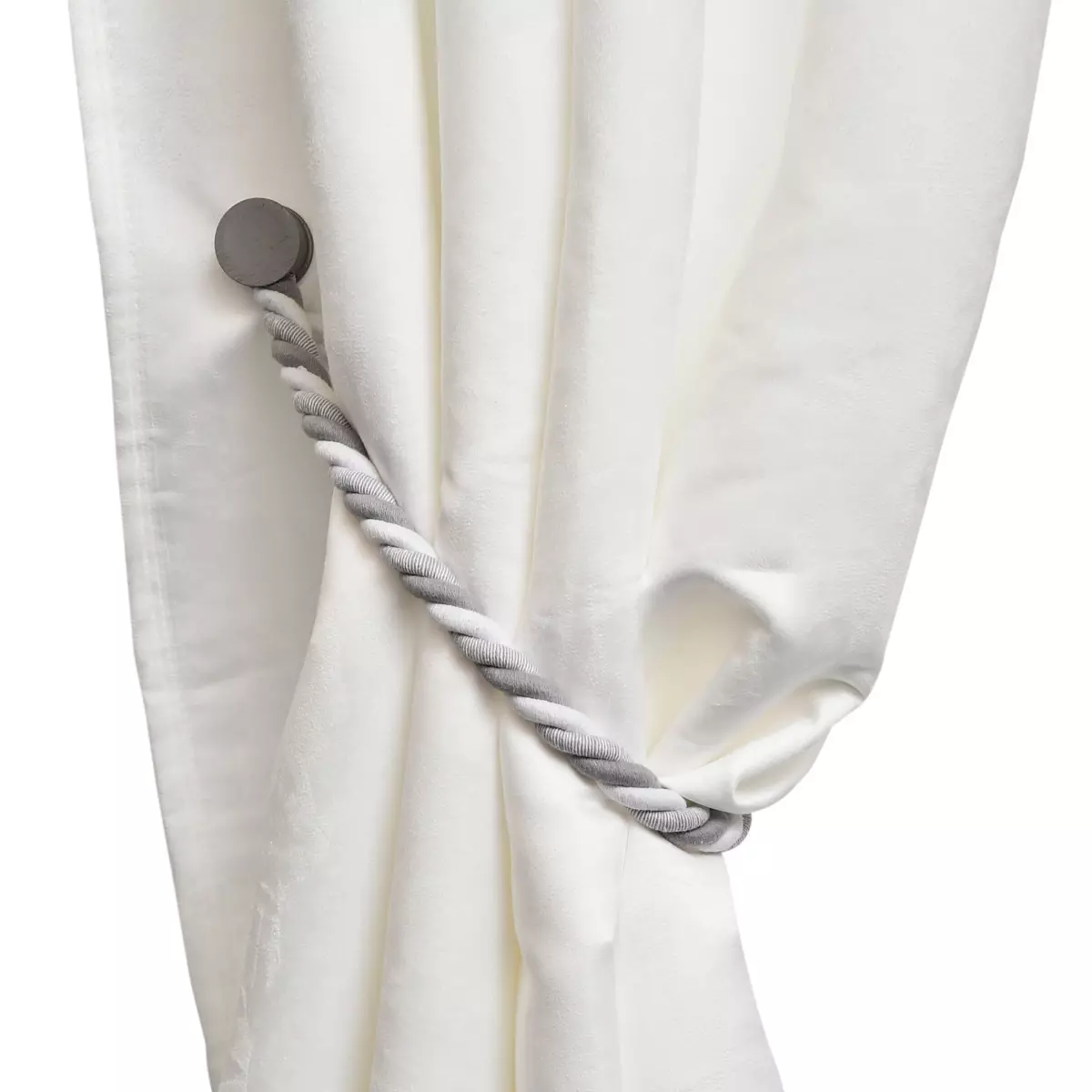 Raffhalter Vorhang magnetisch Savoia Grau