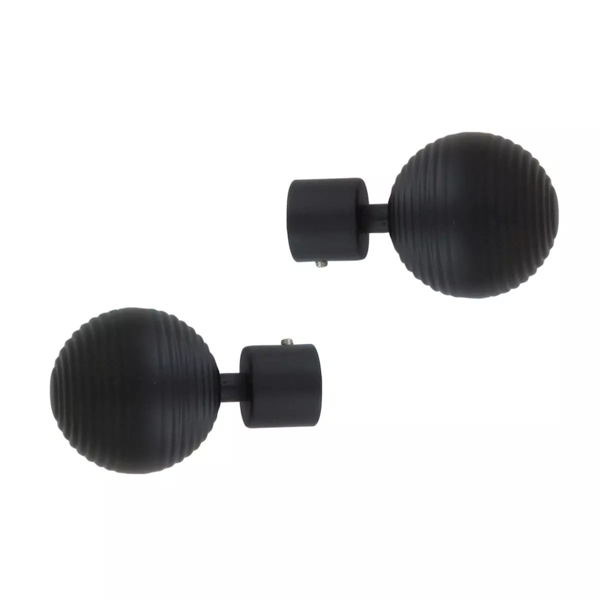 Set di 2 terminali (D20 mm) Globe Nero 1