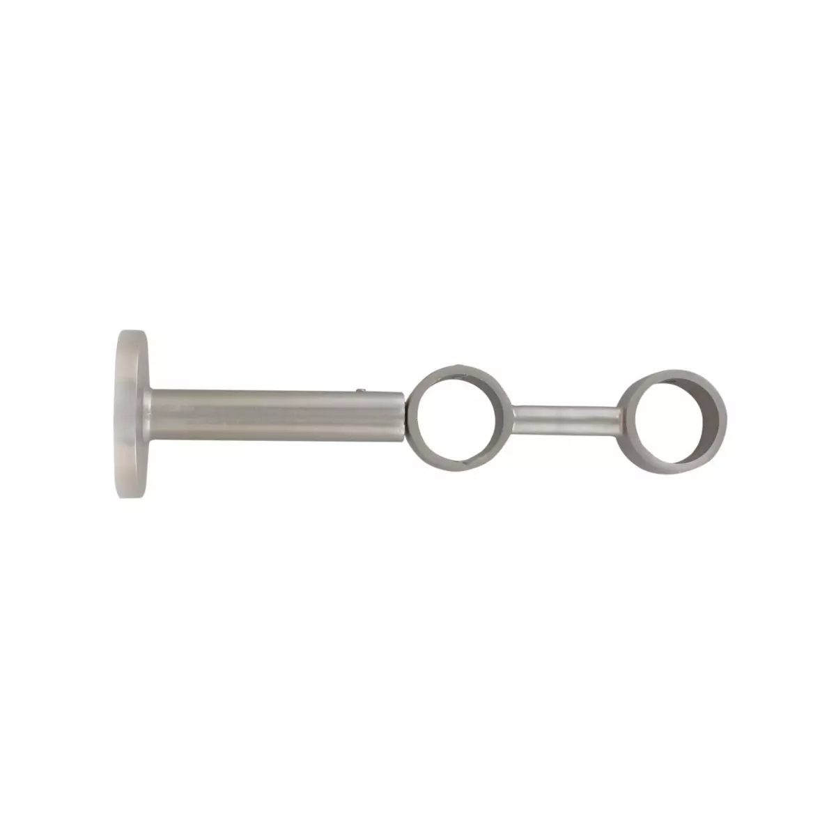 Soporte doble extensible (L190 - L230 / D28 mm) Plateado Mate 1