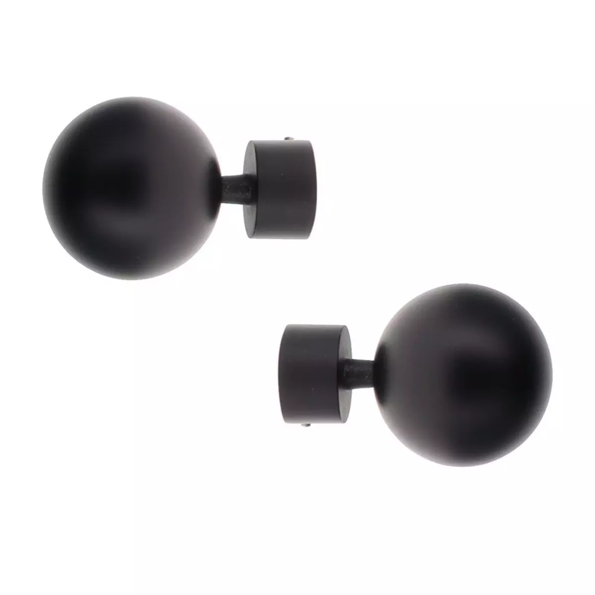 Lot de 2 embouts tringle (D28 mm) Lino Gaia Noir mat 1