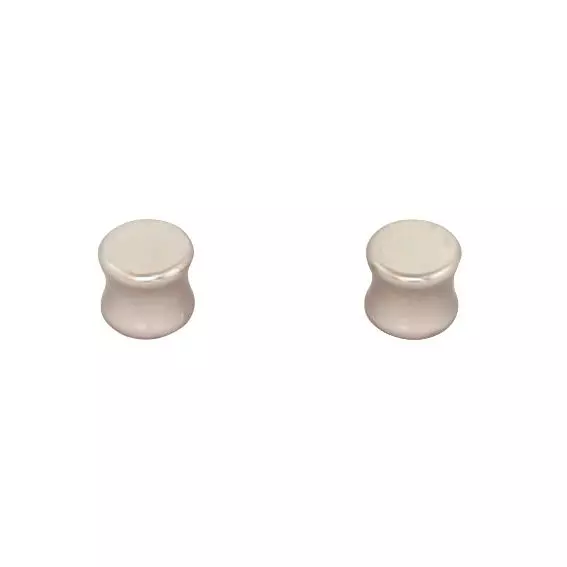 Set di 2 tappi terminali (D20) Argento opaco 1