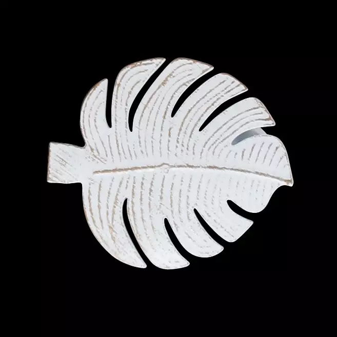 Lot de 2 pinces rideau Acapulco Blanc et or 3