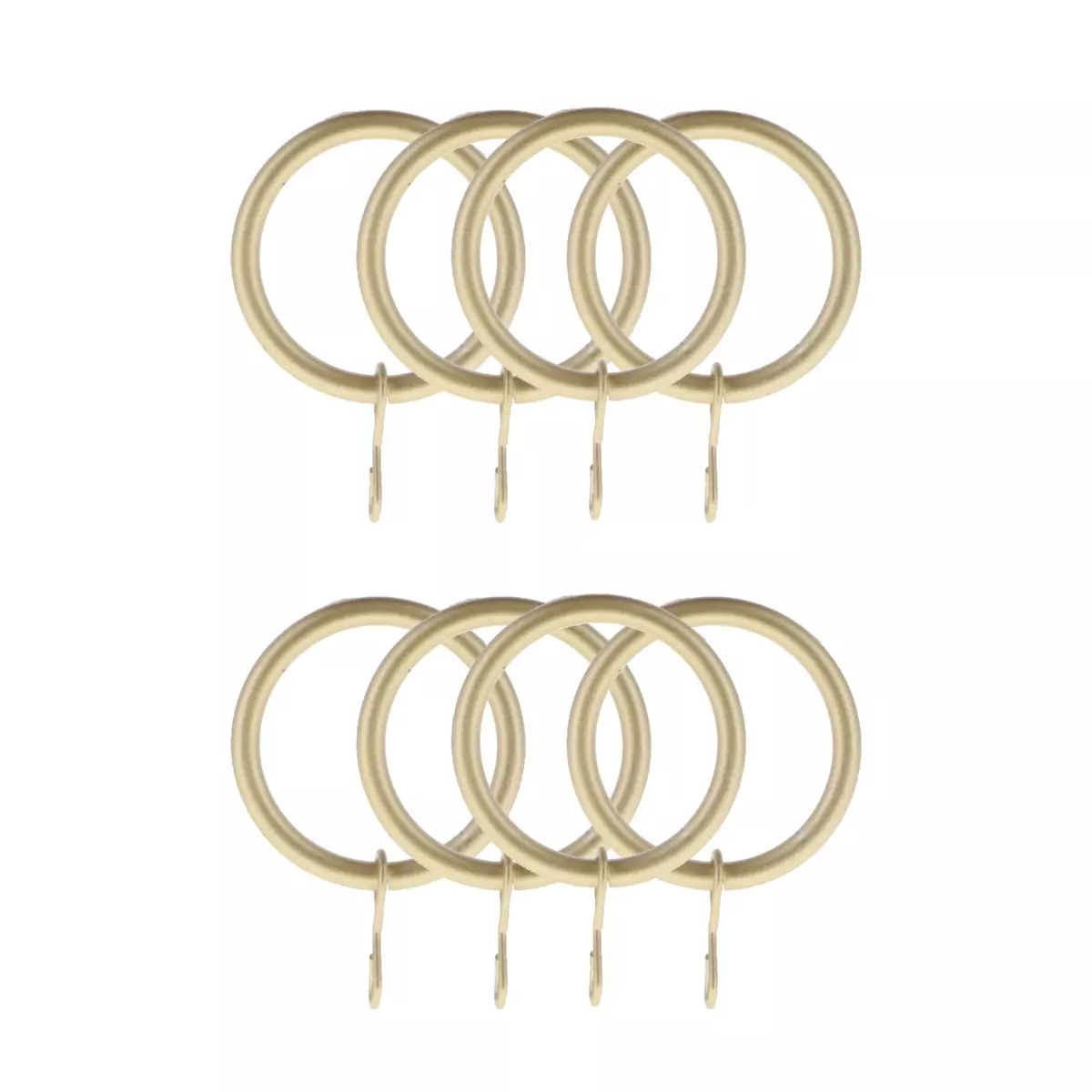 Lot de 8 anneaux tringle rideau (D20 mm) Jim Or 1