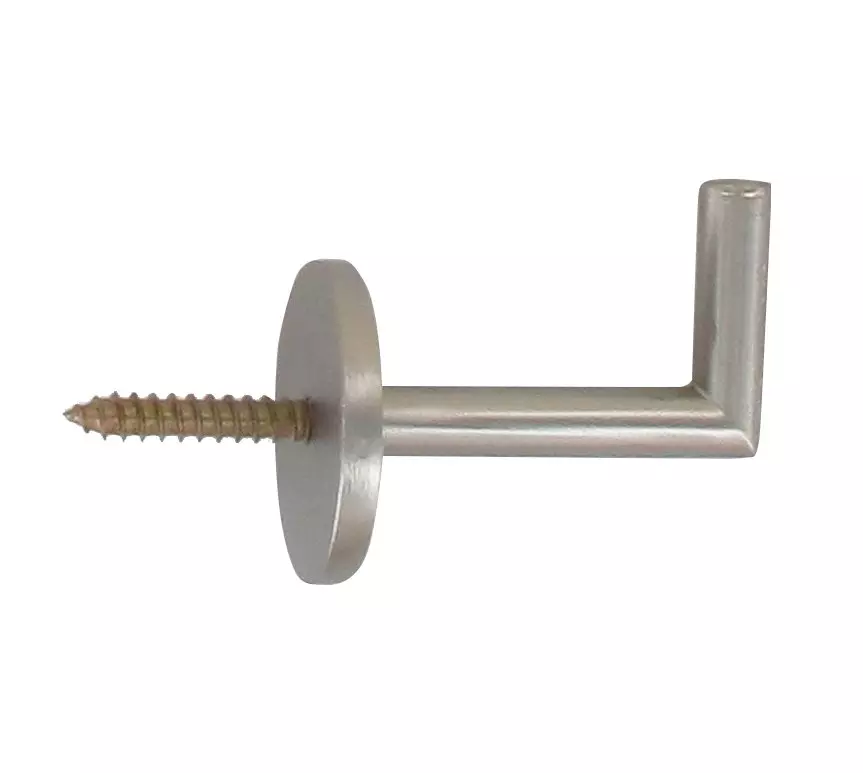 Set di 2  ganci supporto tenda Argento opaco 2