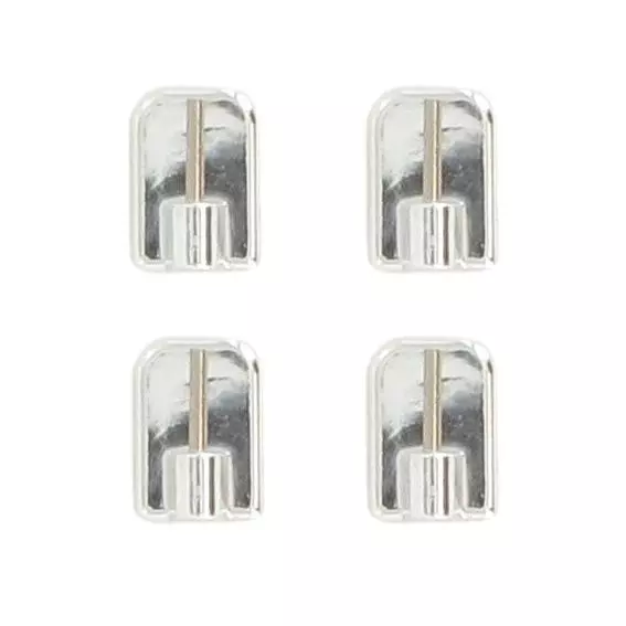 lot de 4 supports adhésifs Chrome 1