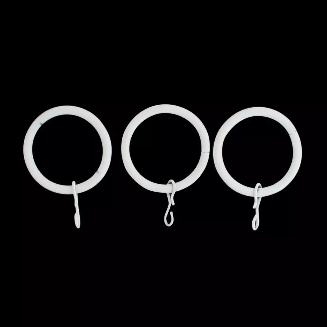 8er Set Vorhangösen (D20 mm) Jim mattes Weiß