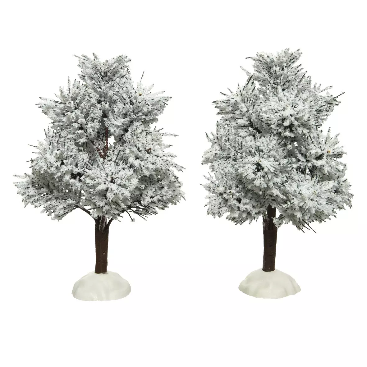 Lot de 2 sapins Aleo pour aménager un village 1