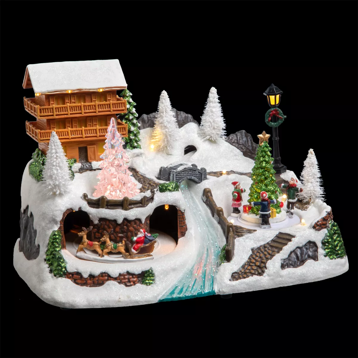Villaggio di Natale luminoso Chalet in montagna 2