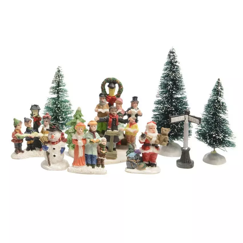 Zubehör Set für Weihnachtsdorf Chor 1