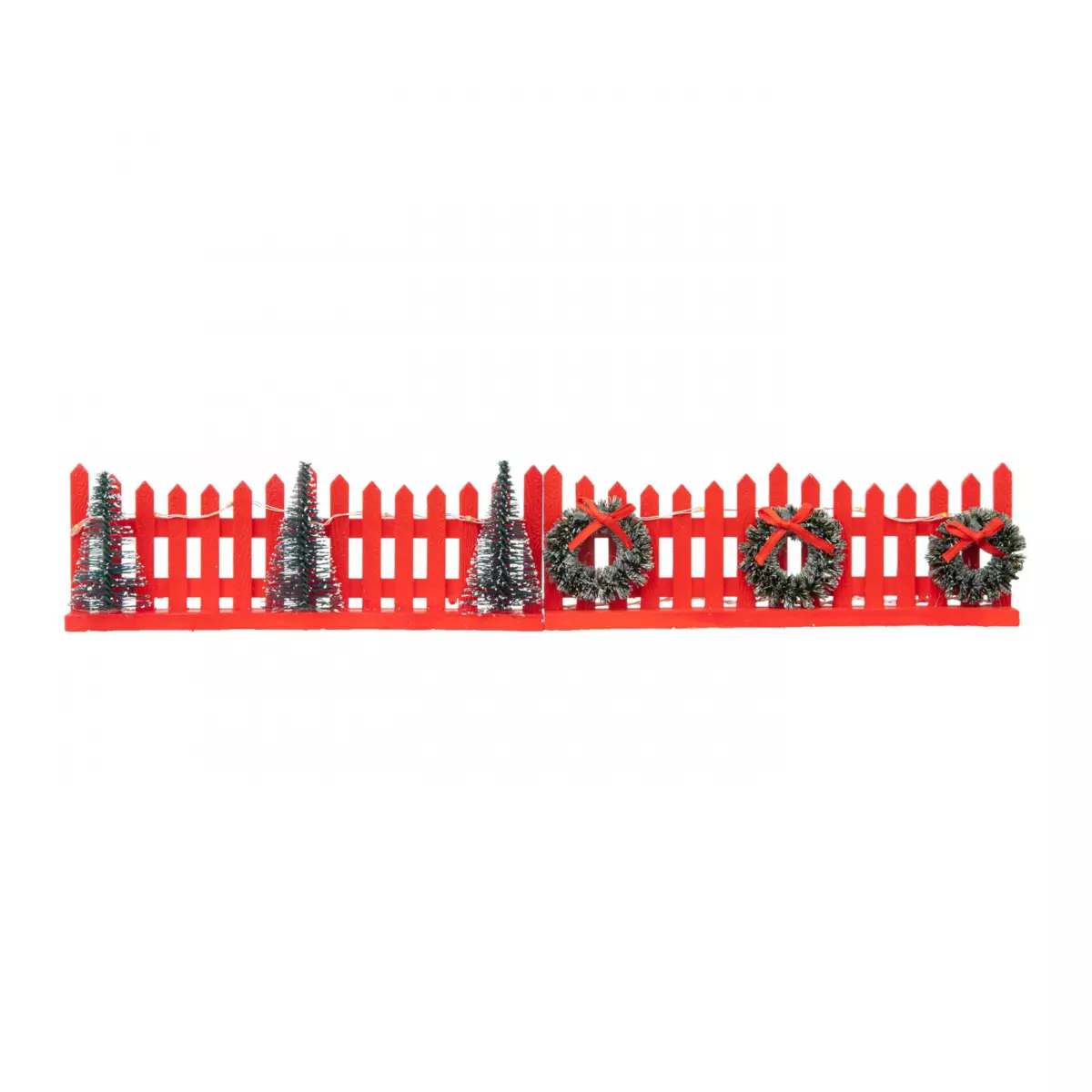 Barrière lumineuse rouge et blanc chaud pour aménager un village 2