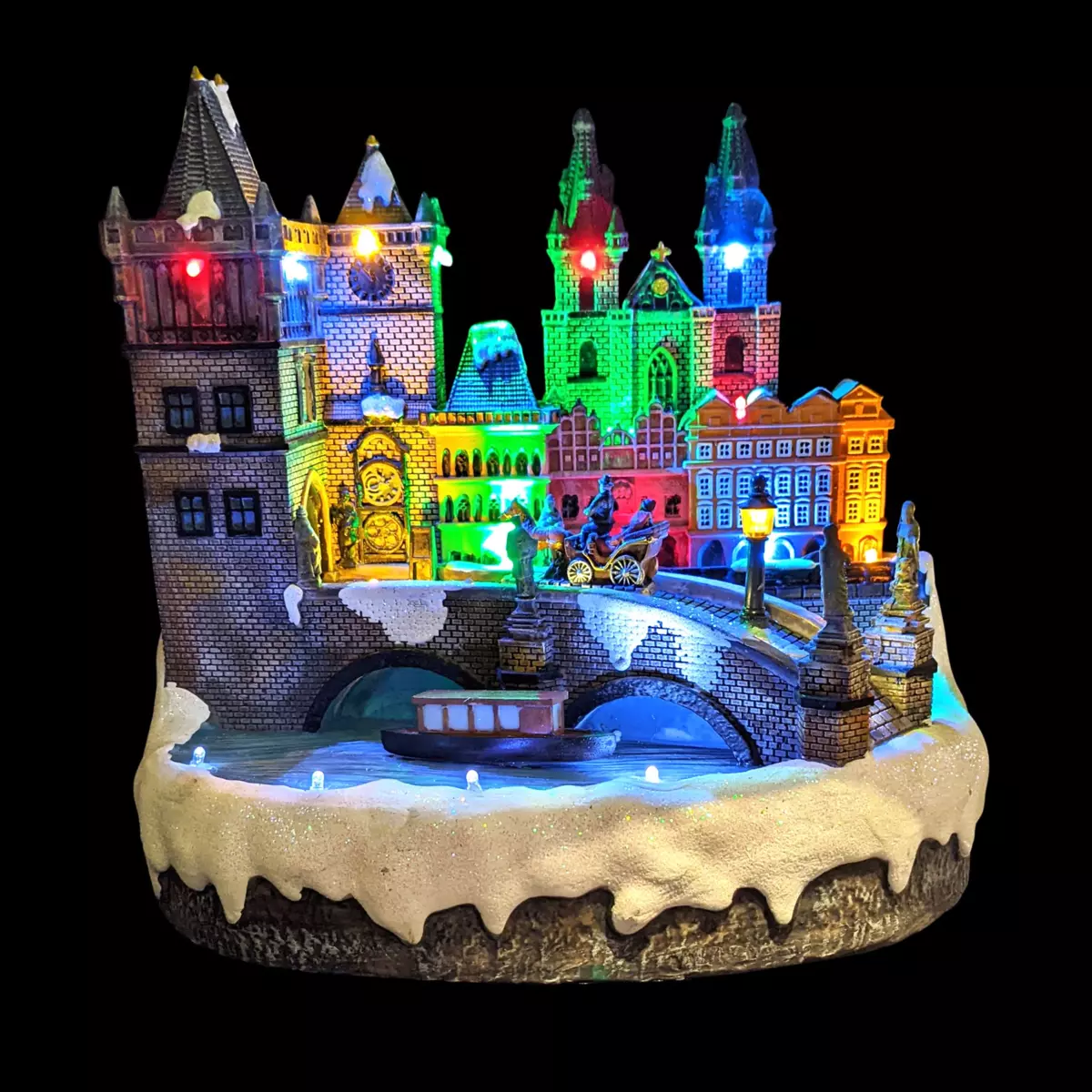 Scena di vita illuminata e musicale Prague 2