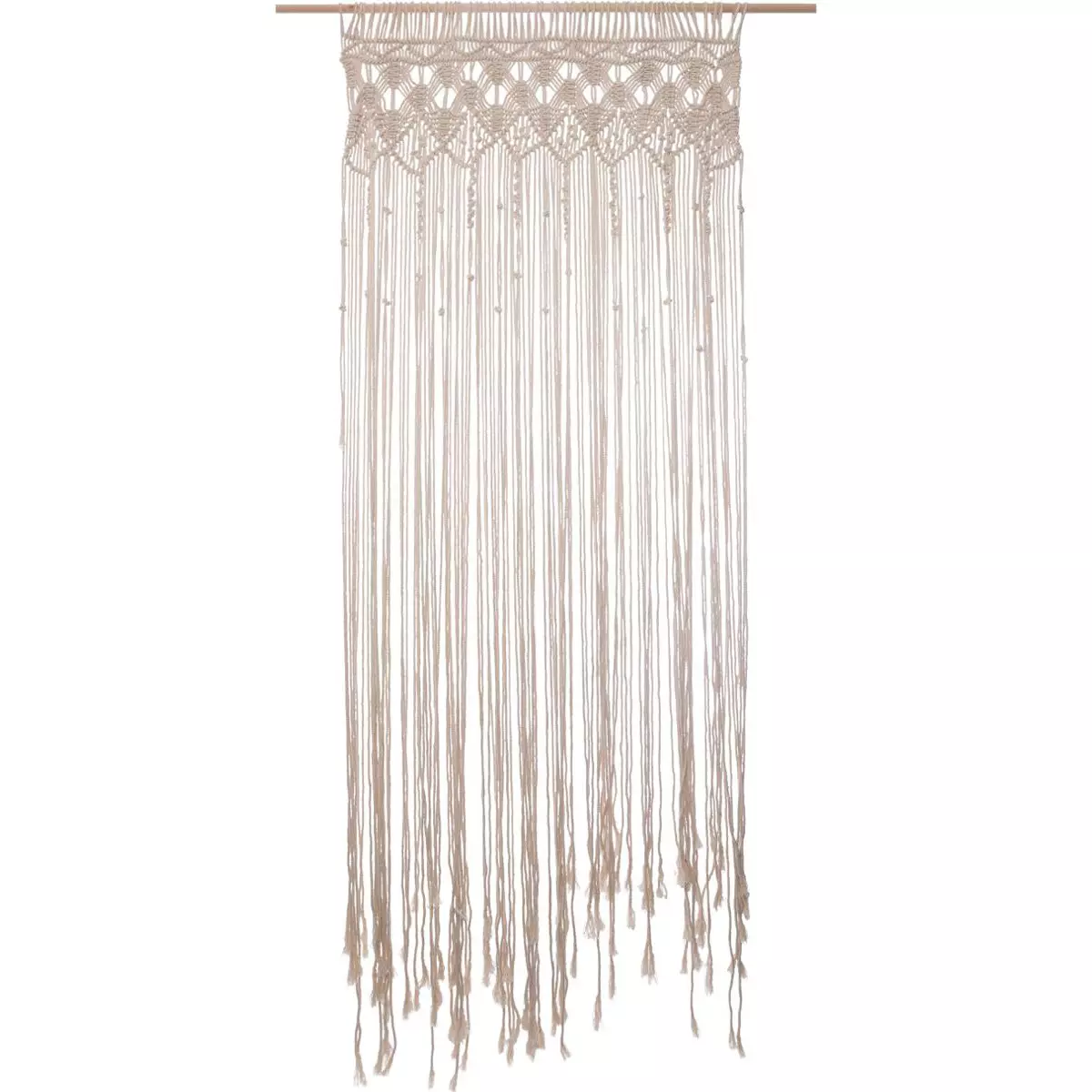 Rideau de fil (90 x 200 cm) Macram Beige 3