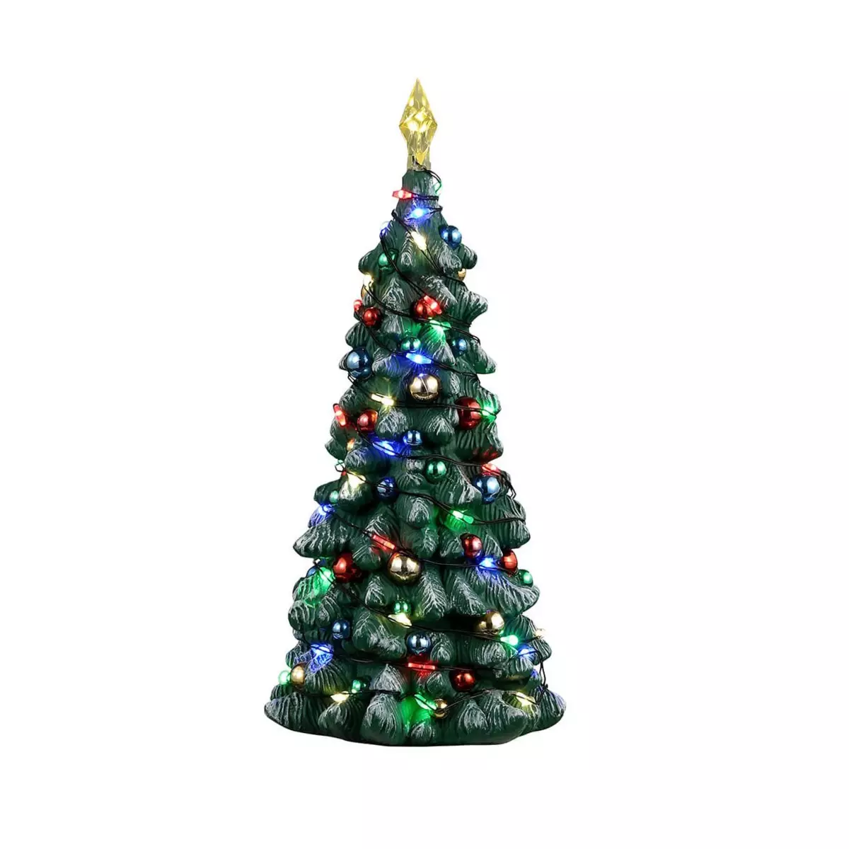 Accessoire Lemax Sapin de Noël lumineux enneigé