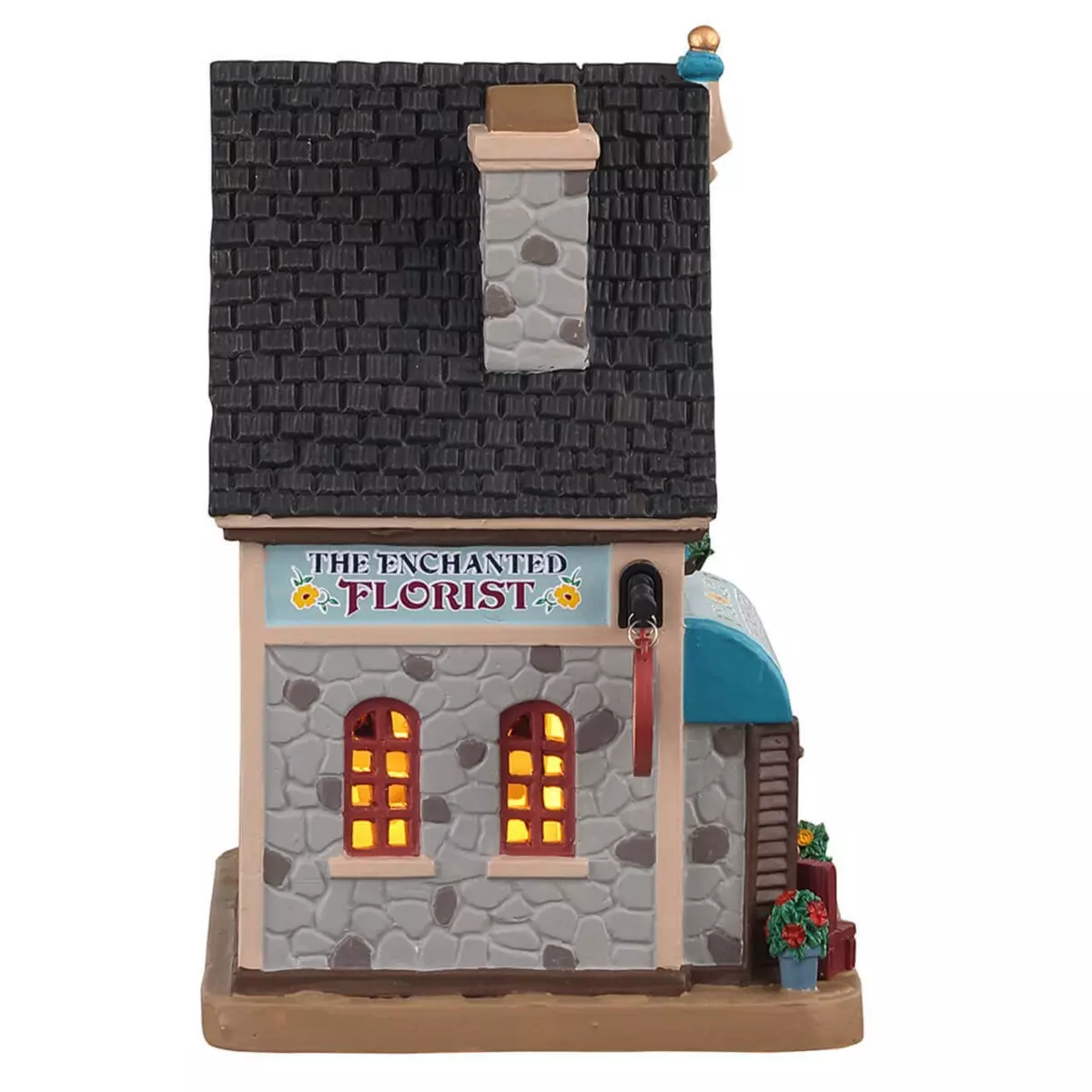 Villagio di Natale Lemax luminoso a pile Le Fleuriste enchanté 2