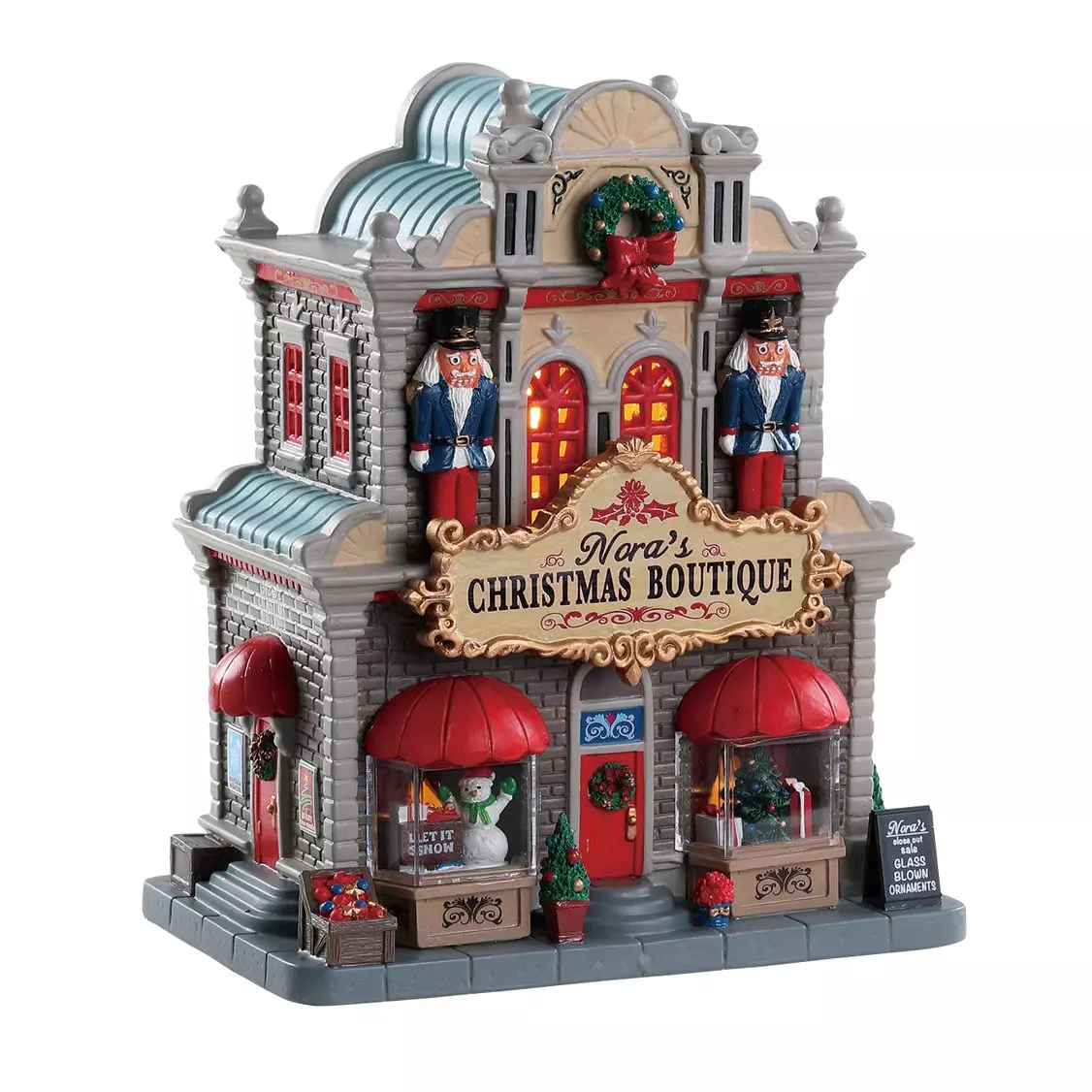 Villagio di Natale Lemax luminoso a pile Boutique de Noël de Nora 1