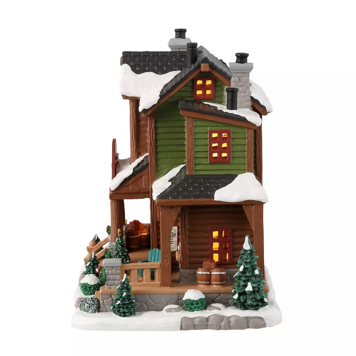 Villagio di Natale Lemax luminoso a pile Cidrerie White Moutain 2