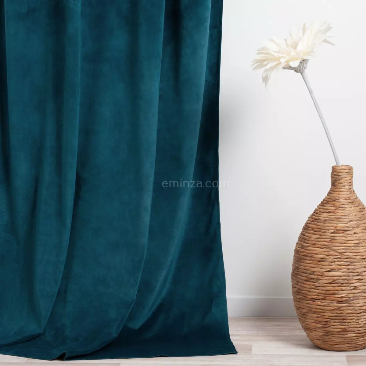 Tenda (140 X 260 cm) Velours Blu petrolio 5