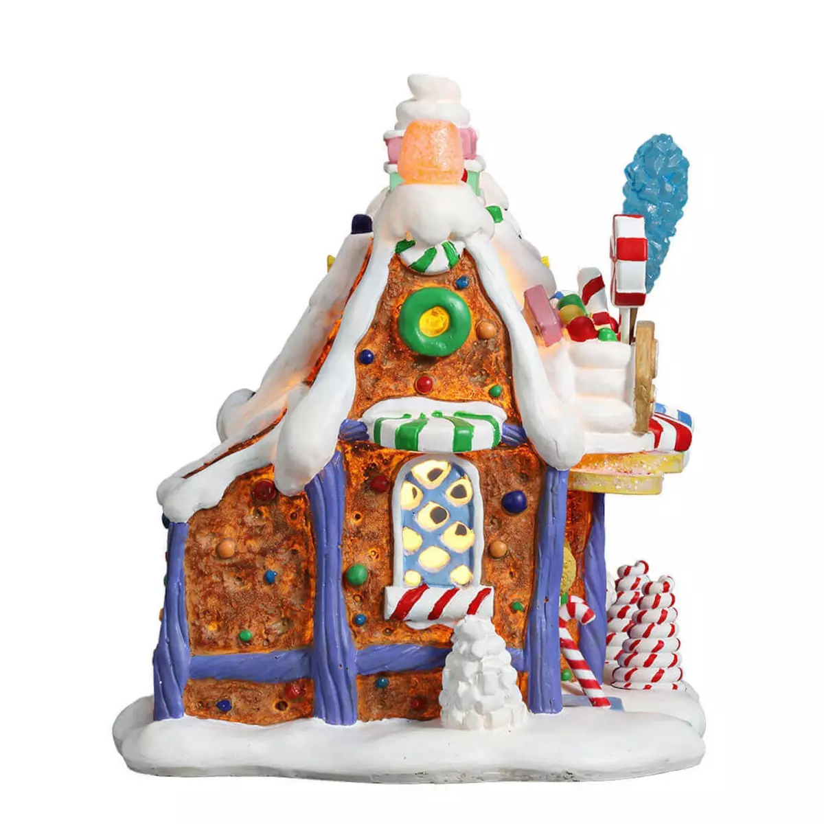Beleuchtetes Weihnachtsdorf Lemax Candy Shop batteriebetrieben 3
