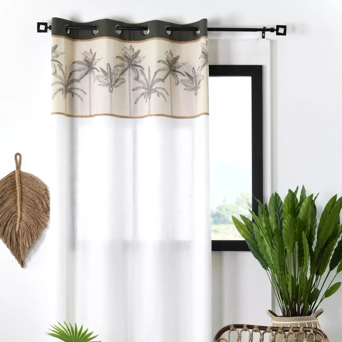 Rideau coton (140 x 260 cm) Bako Beige