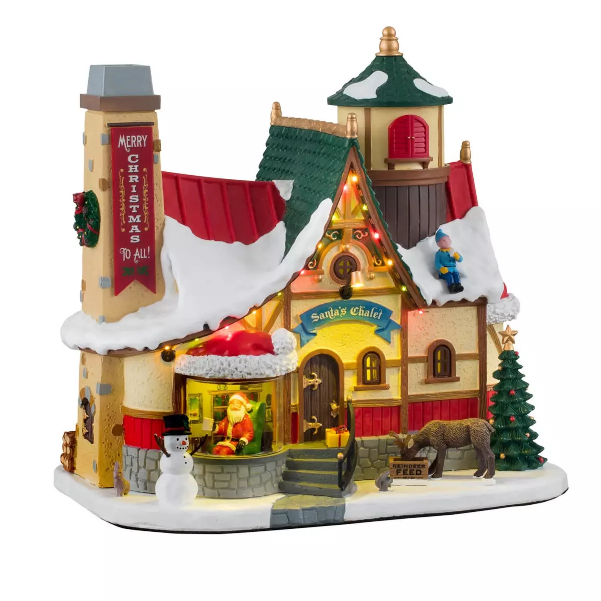 Villagio di Natale Lemax luce e musicale  Chalet du Père Noël 1
