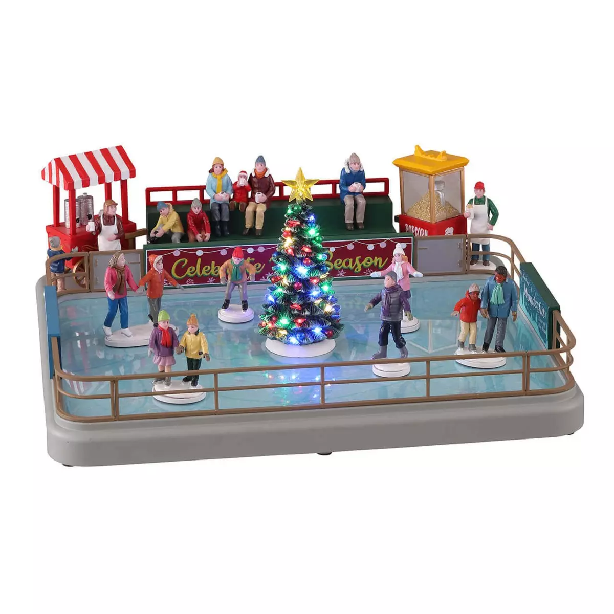 Village de Noël Lemax lumineux, musical et en mouvement Patinoire extérieure 1