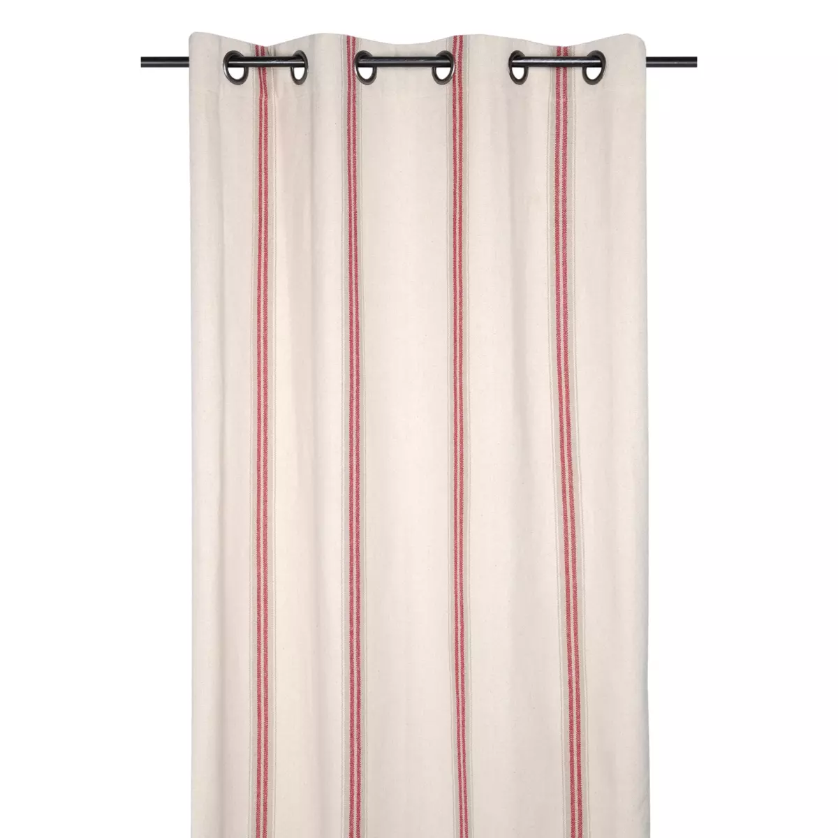 Rideau coton (135 x 260 cm) Montauban Rouge 3