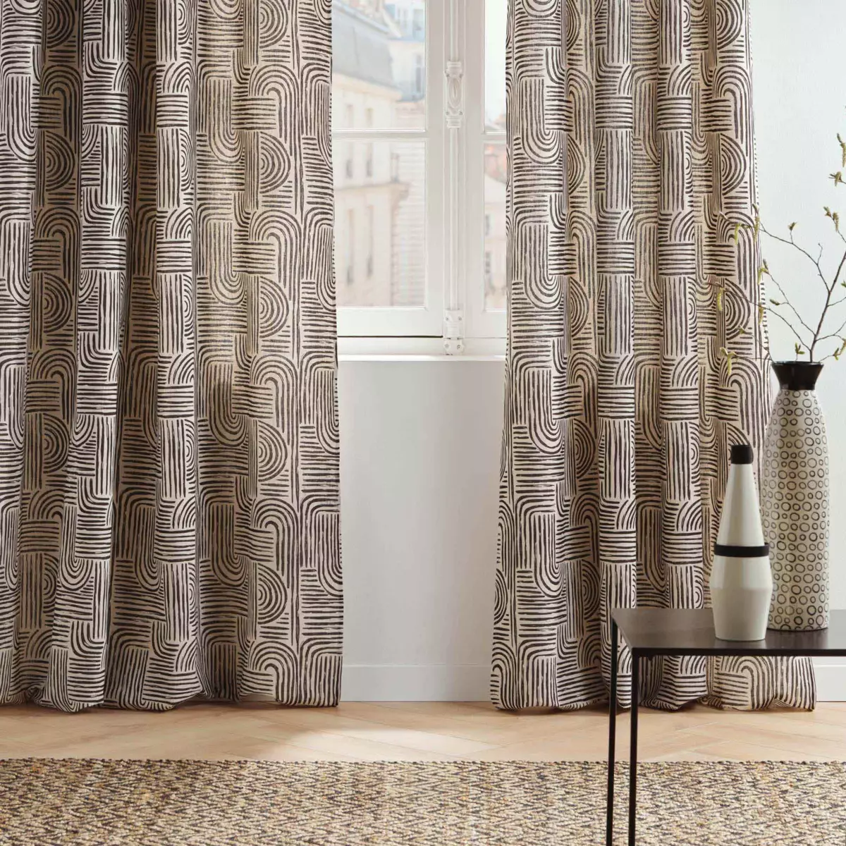 Rideau (140 x 280 cm) Pandore Noir