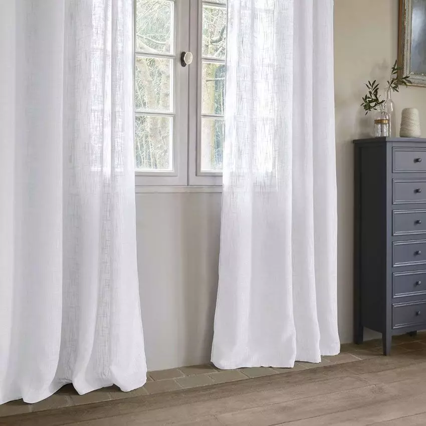 Tenda trasparente (140 x H240 cm) Alton Bianco 1