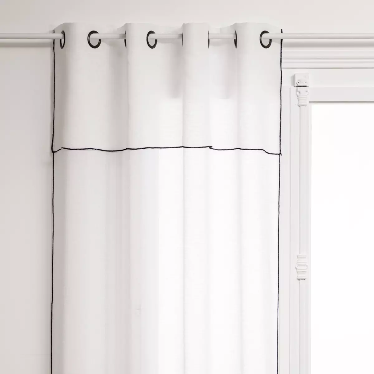 Voilage à volant (140 x 240 cm) Fred Blanc