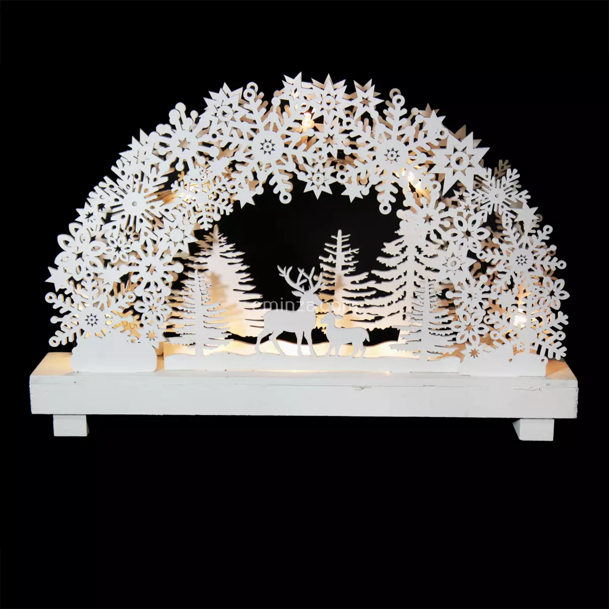 Scena luminosa Villaggio a pile Bianco
 1