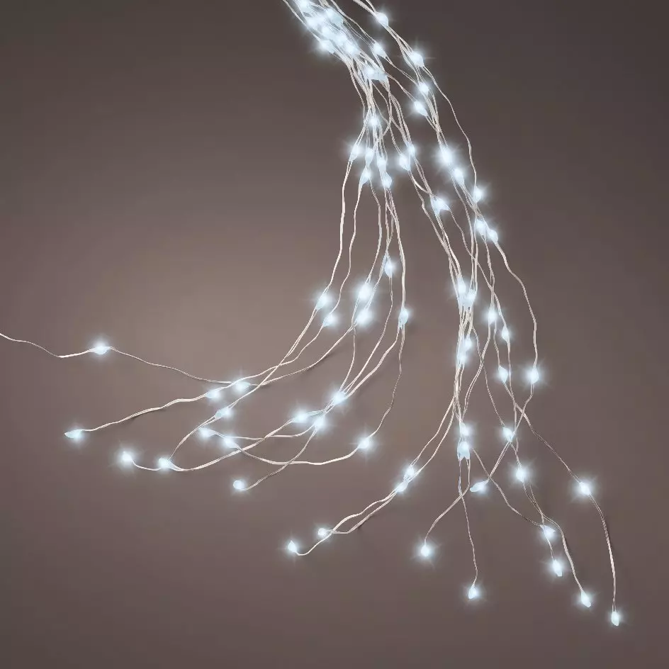 Tenda per albero Flashing light Alt. 1,80 m Bianco freddo 408 LED 5