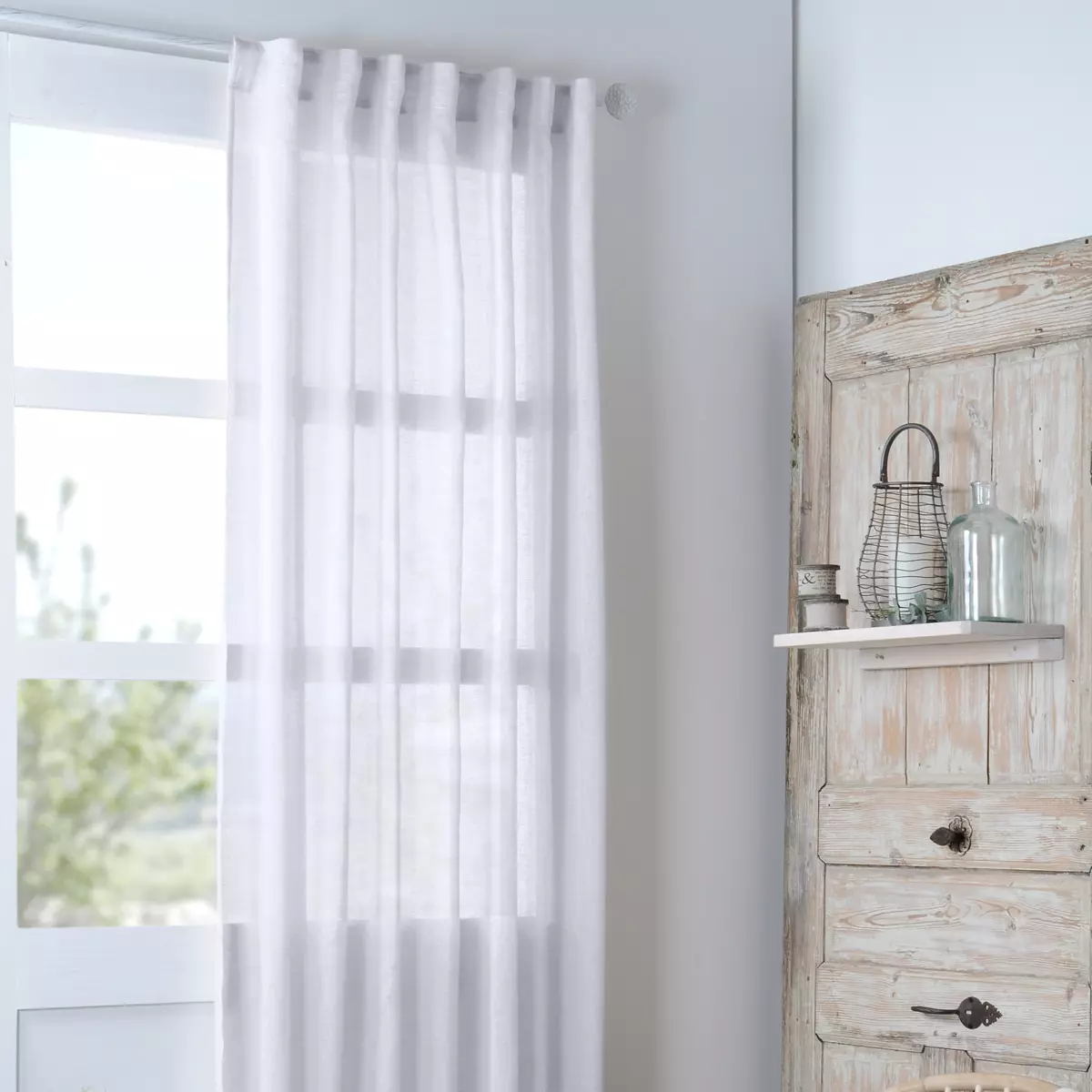 Gardine (140 x 260 cm) Madrid Weiß 1