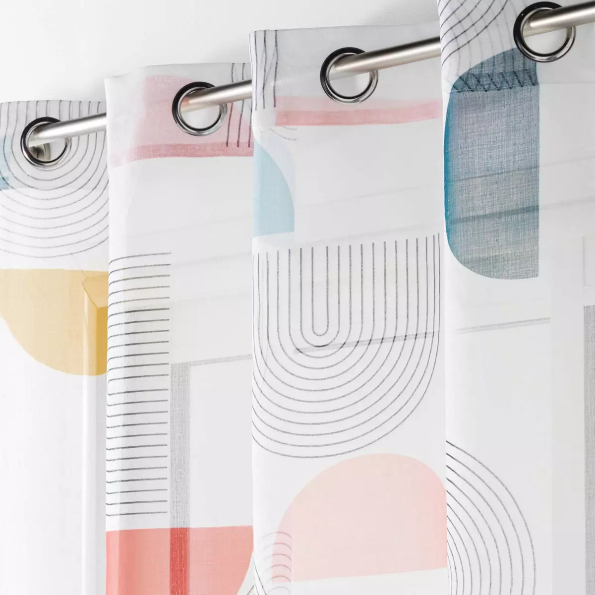 Tenda trasparente (140 x 240 cm) Popart Multicolore 2