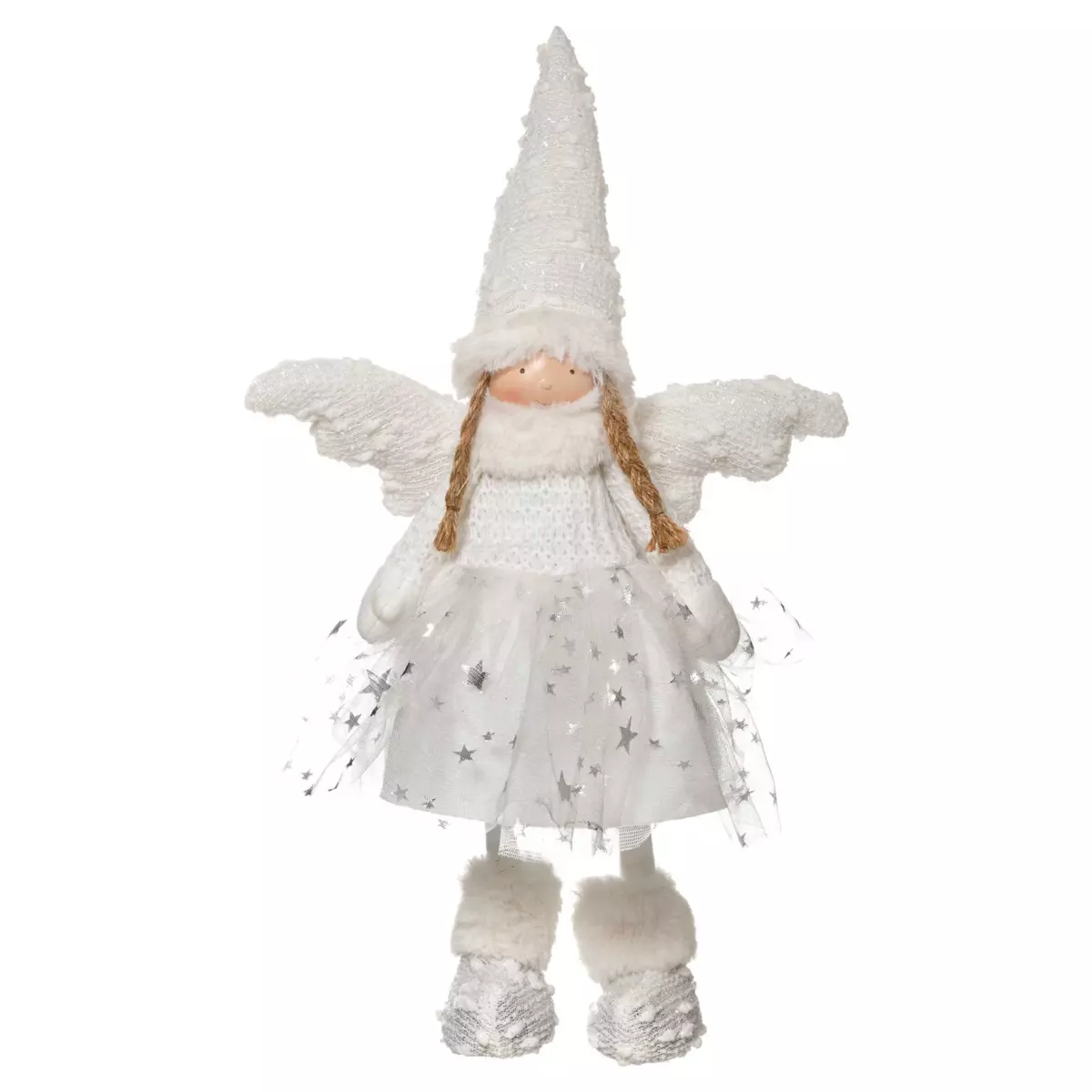 Ange de Noël robe étoilée H42 cm 1
