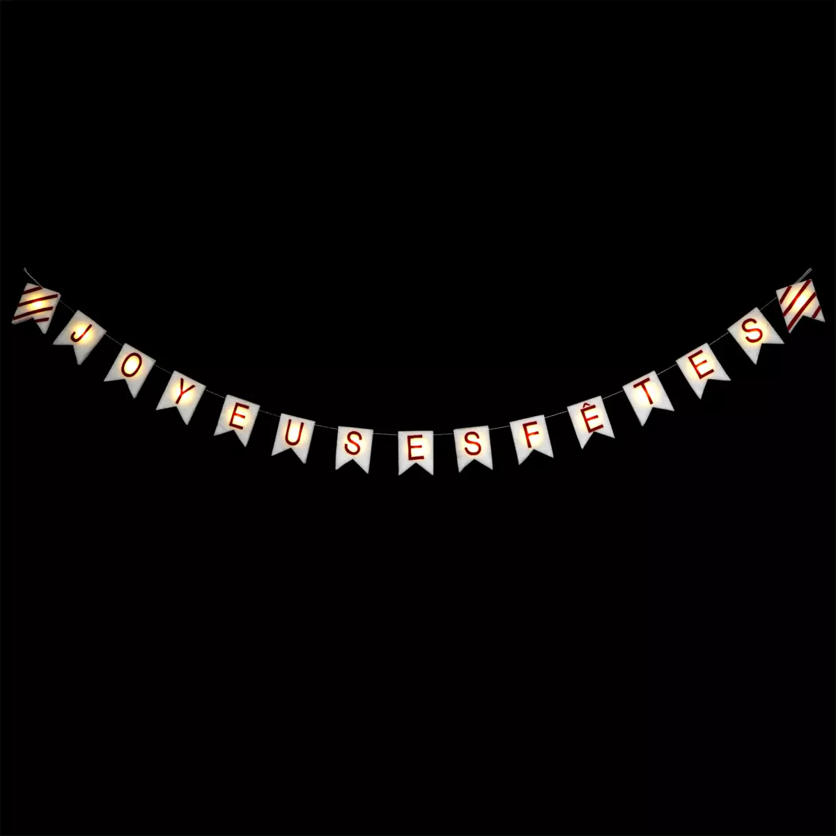 Luces de Navidad Letras Feliz Navidad a pilas Blanco cálido 15 LED 1
